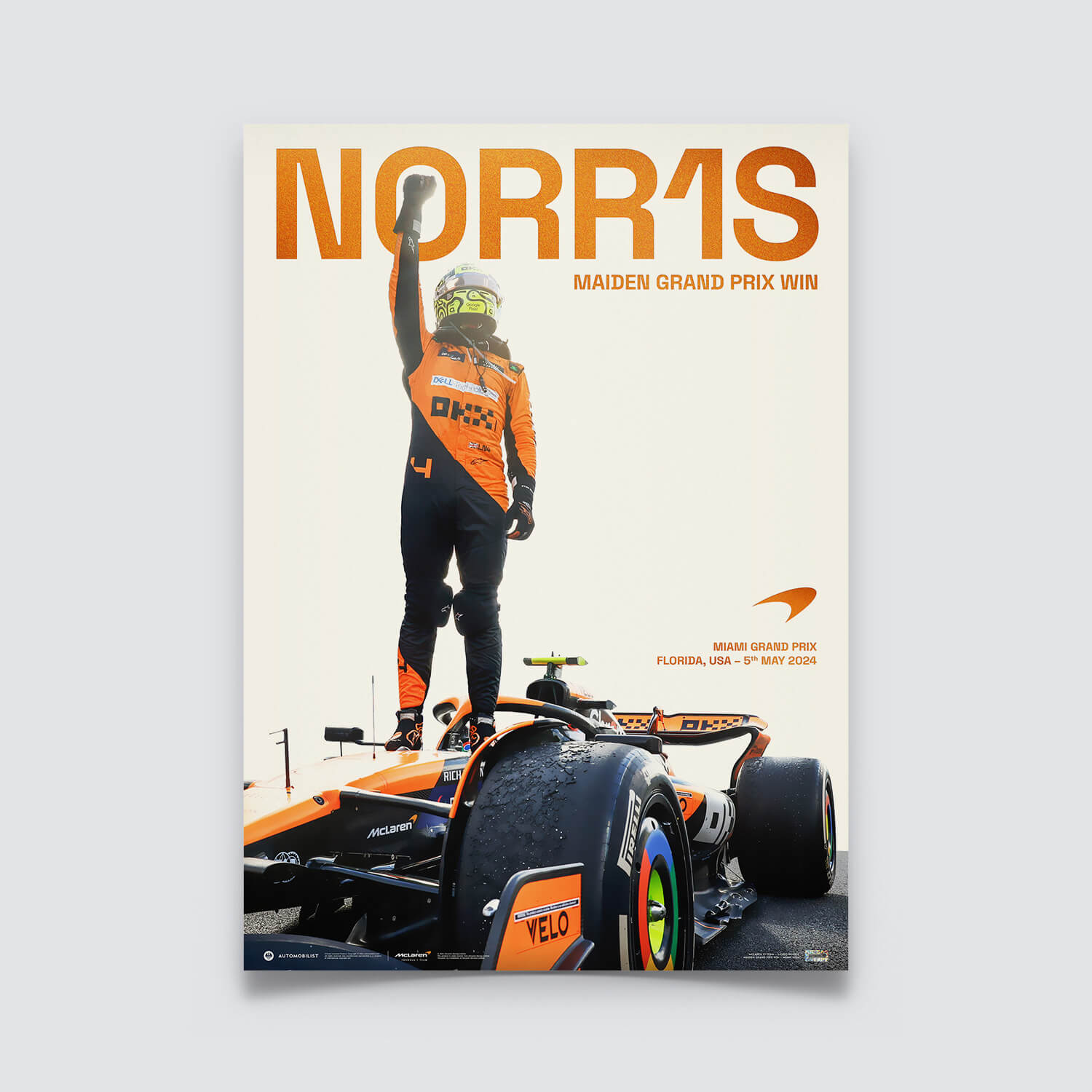 McLaren Formula 1 Team – Lando Norris – Première victoire en Grand Prix – Miami – 2024