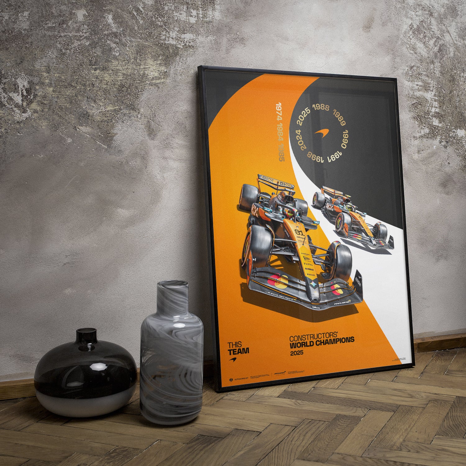 McLaren Formula 1 Team | 2025 Constructors’ World Champions | Official Poster