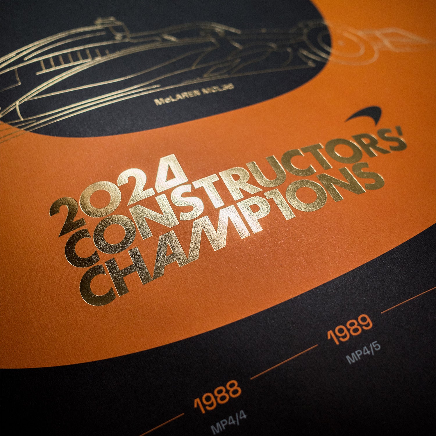 McLaren Formula 1 Team - F1® World Constructors' Champions - 2024 - History | Collector's Edition Poster