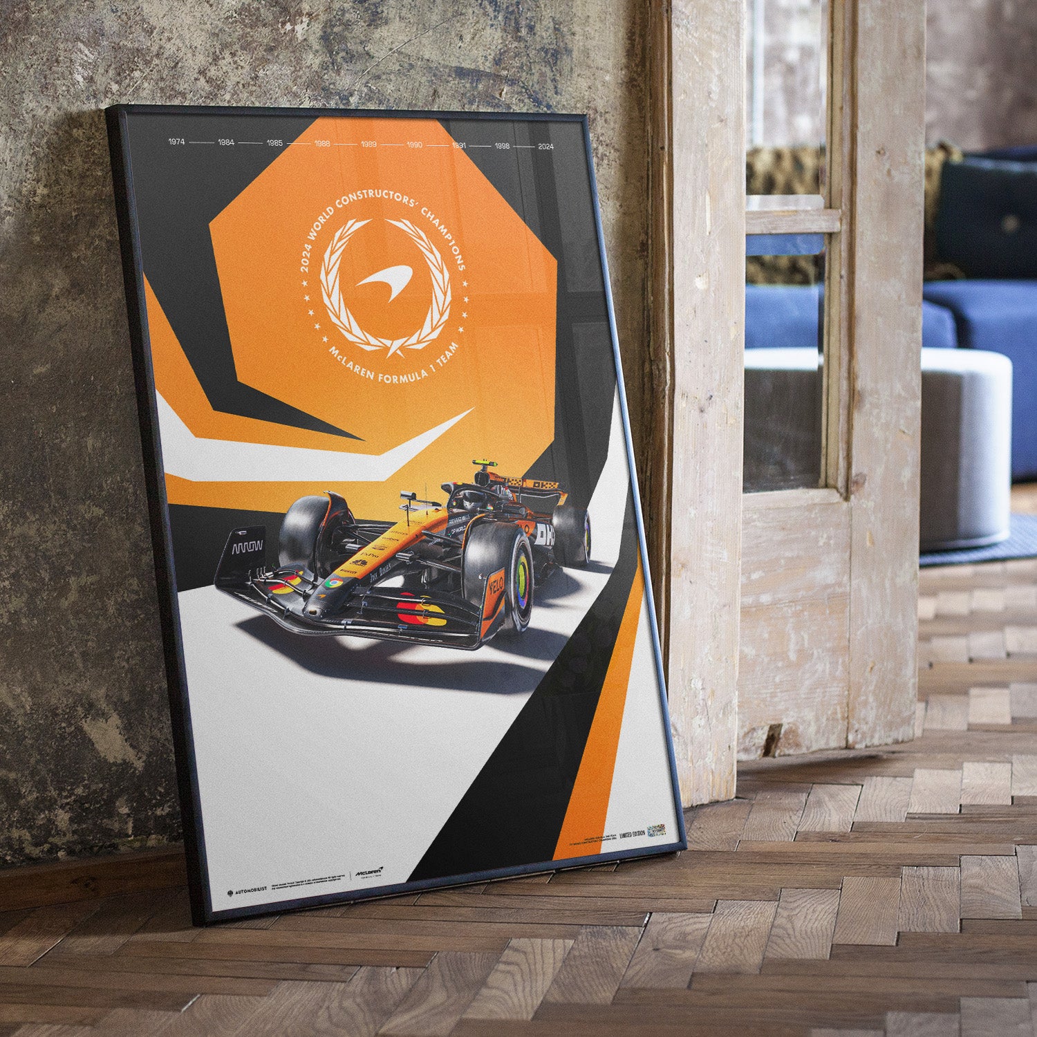 McLaren Formula 1 Team - F1® World Constructors' Champions - 2024 | Limited Edition Poster