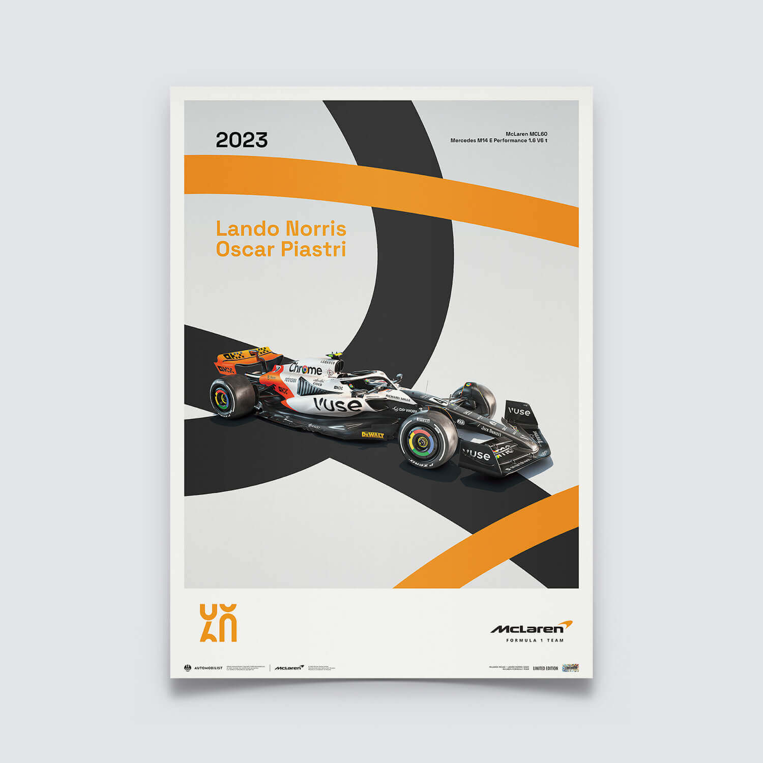 McLaren Racing - MCL60 - 60e anniversaire - 2023