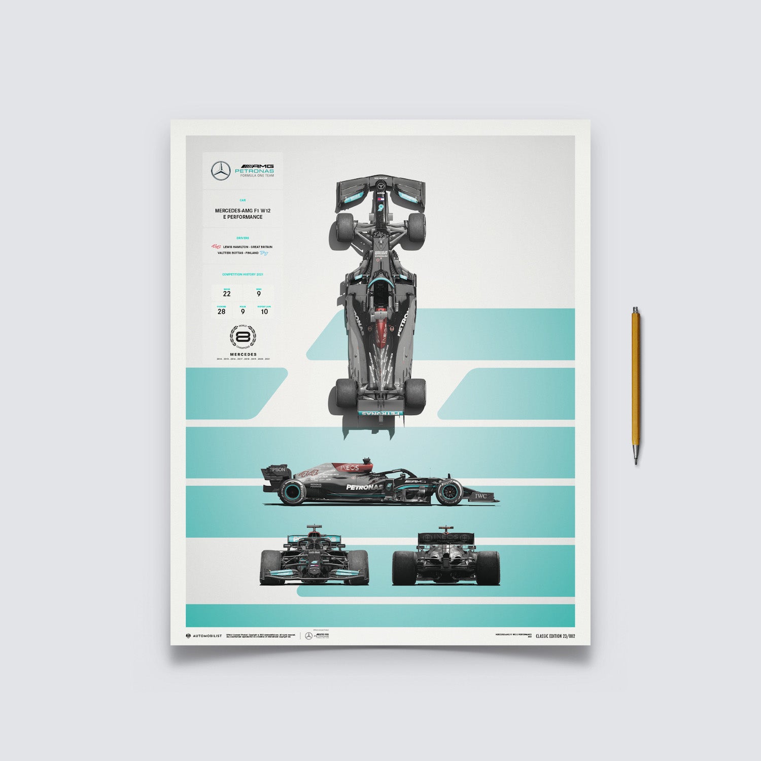 Mercedes-AMG Petronas F1 Team - F1 W12 E Performance - Blueprint - 2021