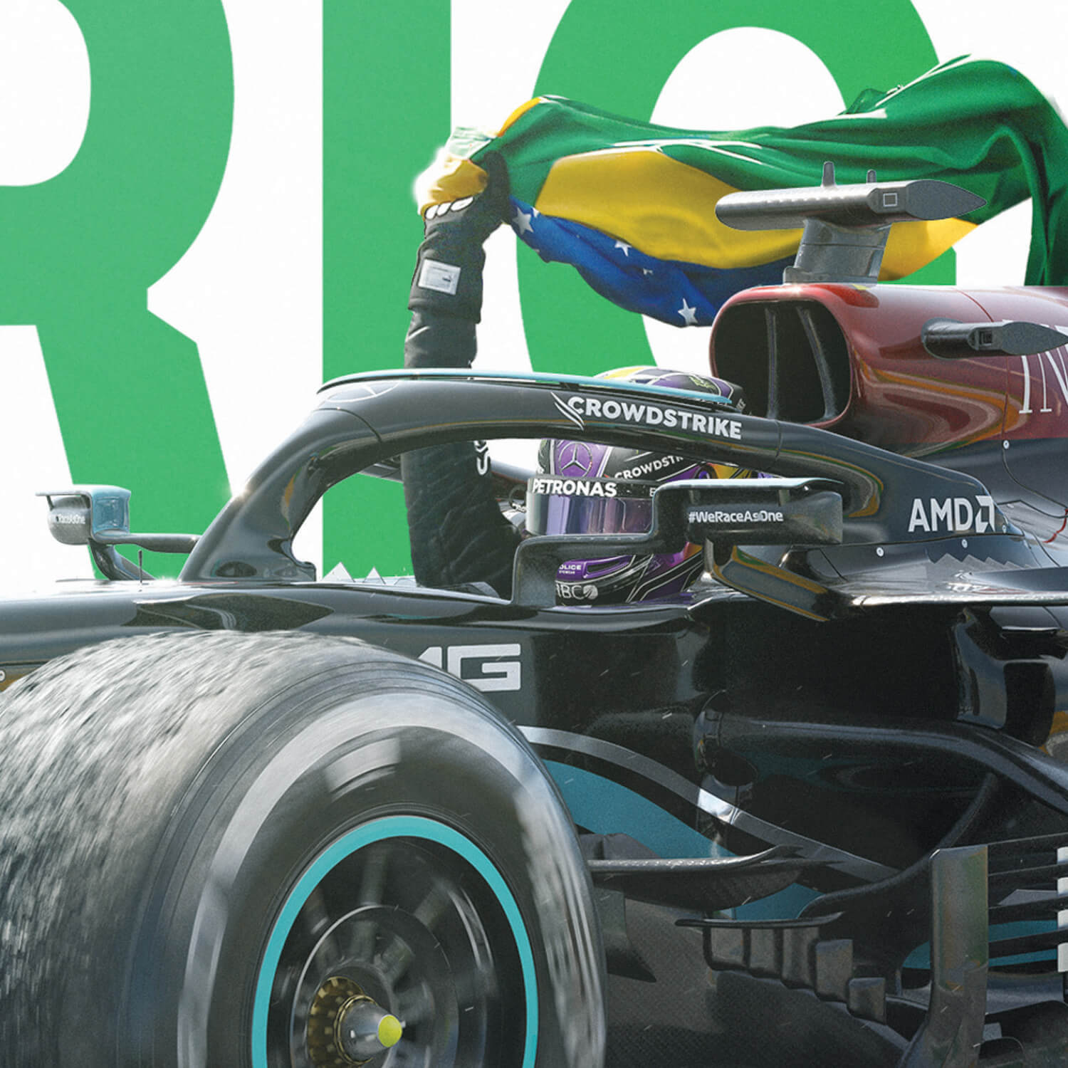 Mercedes-AMG Petronas F1 Team - Lewis Hamilton - Obrigado Brésil - 2021