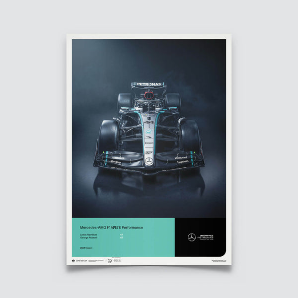 Mercedes-AMG Petronas F1 Team F1 W15 | 2024 | Mercedes Poster