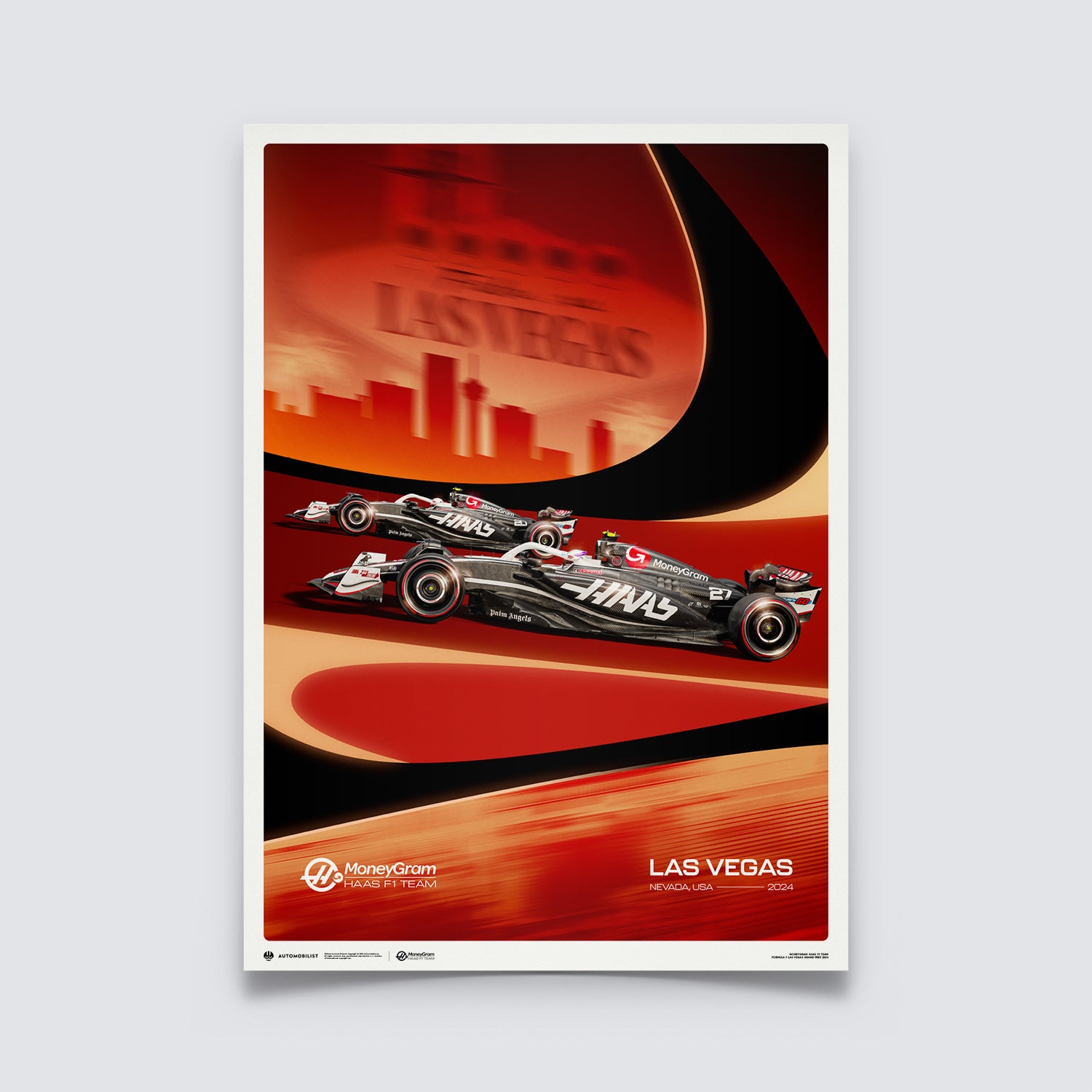 MoneyGram Haas F1 Team Las Vegas 2024 | Poster | Automobilist