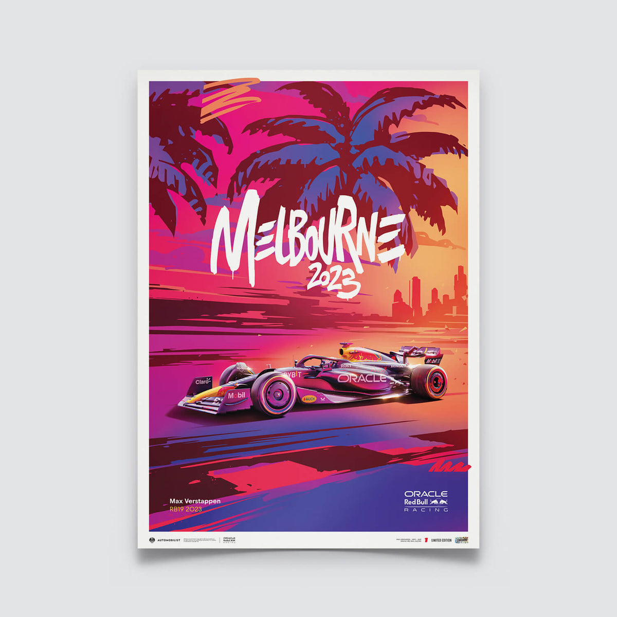  Red Bull Racing F1 Men's 2023 Max Verstappen Team T-Shirt :  Automotive