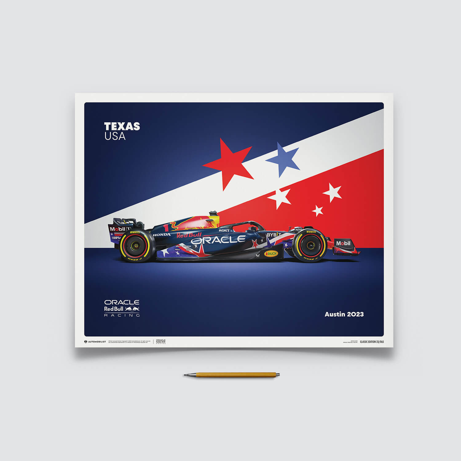 Official United States Grand Prix New Art Work For Red Bull Racing