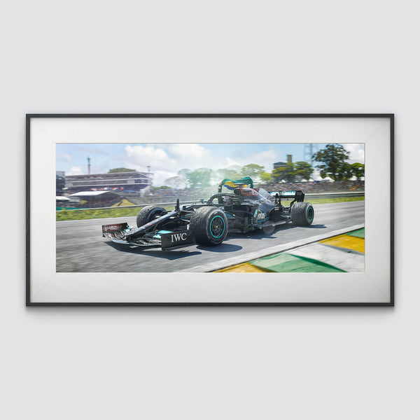 Lewis Hamilton | 2021 Obrigado Brasil Sao Paulo | Mercedes-AMG Fine Art Print