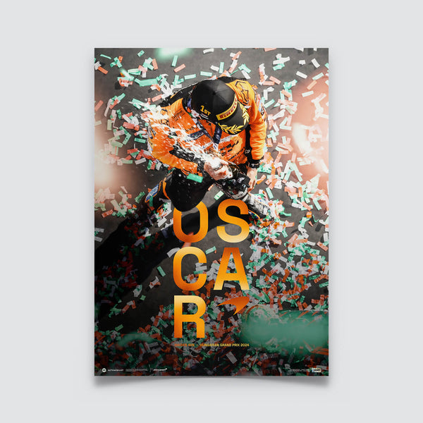 Oscar Piastri | 2024 Maiden Grand Prix Win Hungary | Collector’s Edition McLaren Formula 1 Team Poster