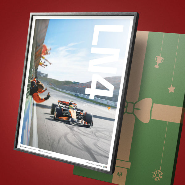 Pre-Framed Poster: McLaren Formula 1 Team - Lando Norris - Zandvoort 2024 Victory | Limited Edition Poster of 500