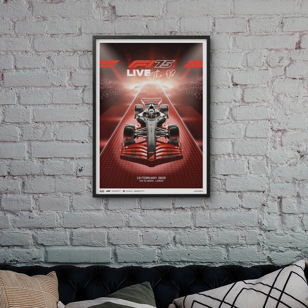 Official F1® 75 - O2 Arena Event 2025 - Poster | Automobilist
