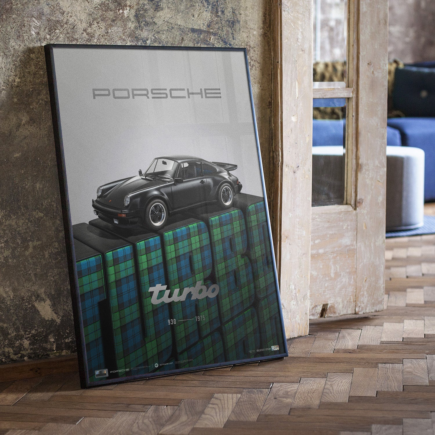 Porsche 911 (930) Turbo 3.0 - 1975 | Porsche History Series | Collector's Edition Poster