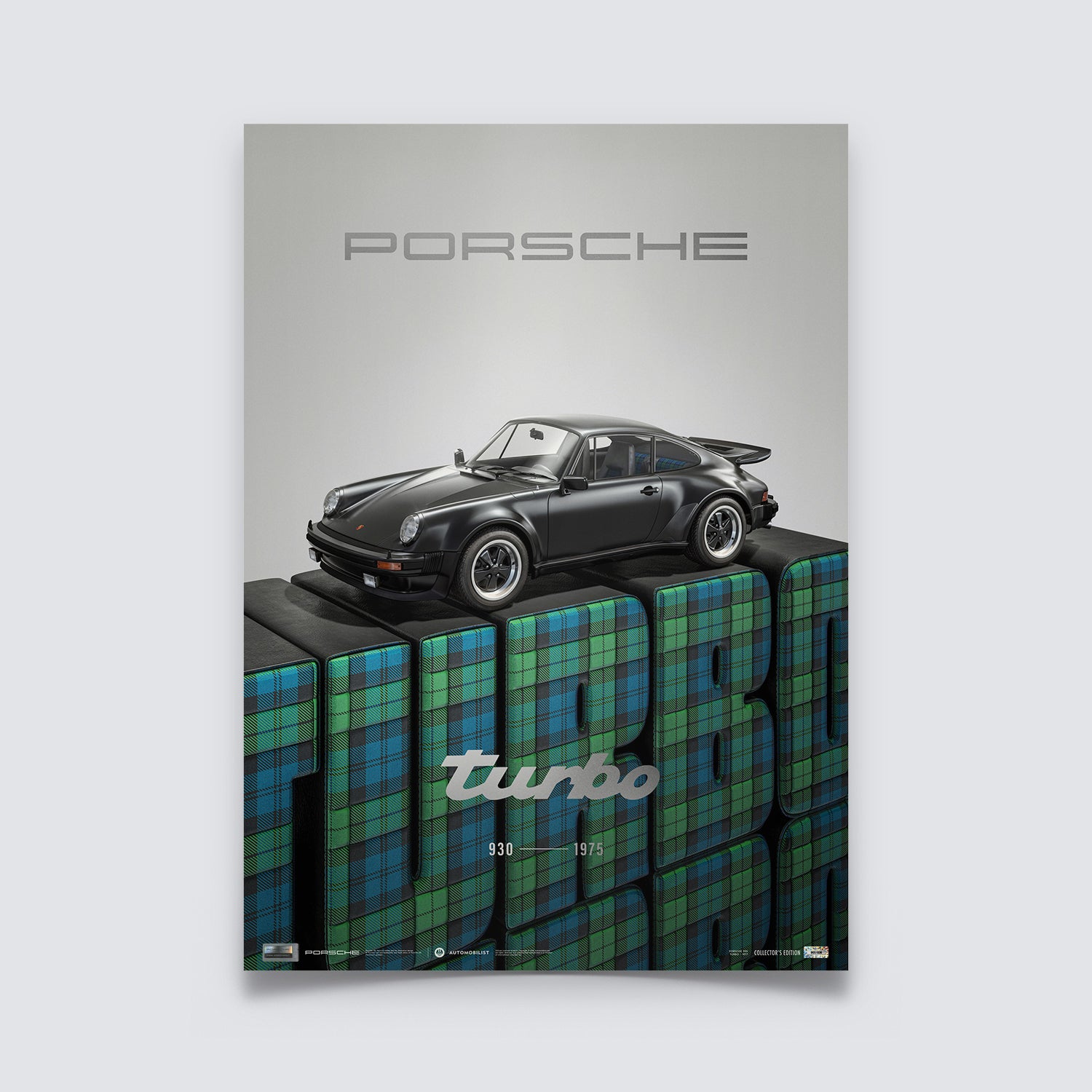 Porsche 911 (930) Turbo 3.0 - 1975 | Porsche History Series | Collector's Edition Poster