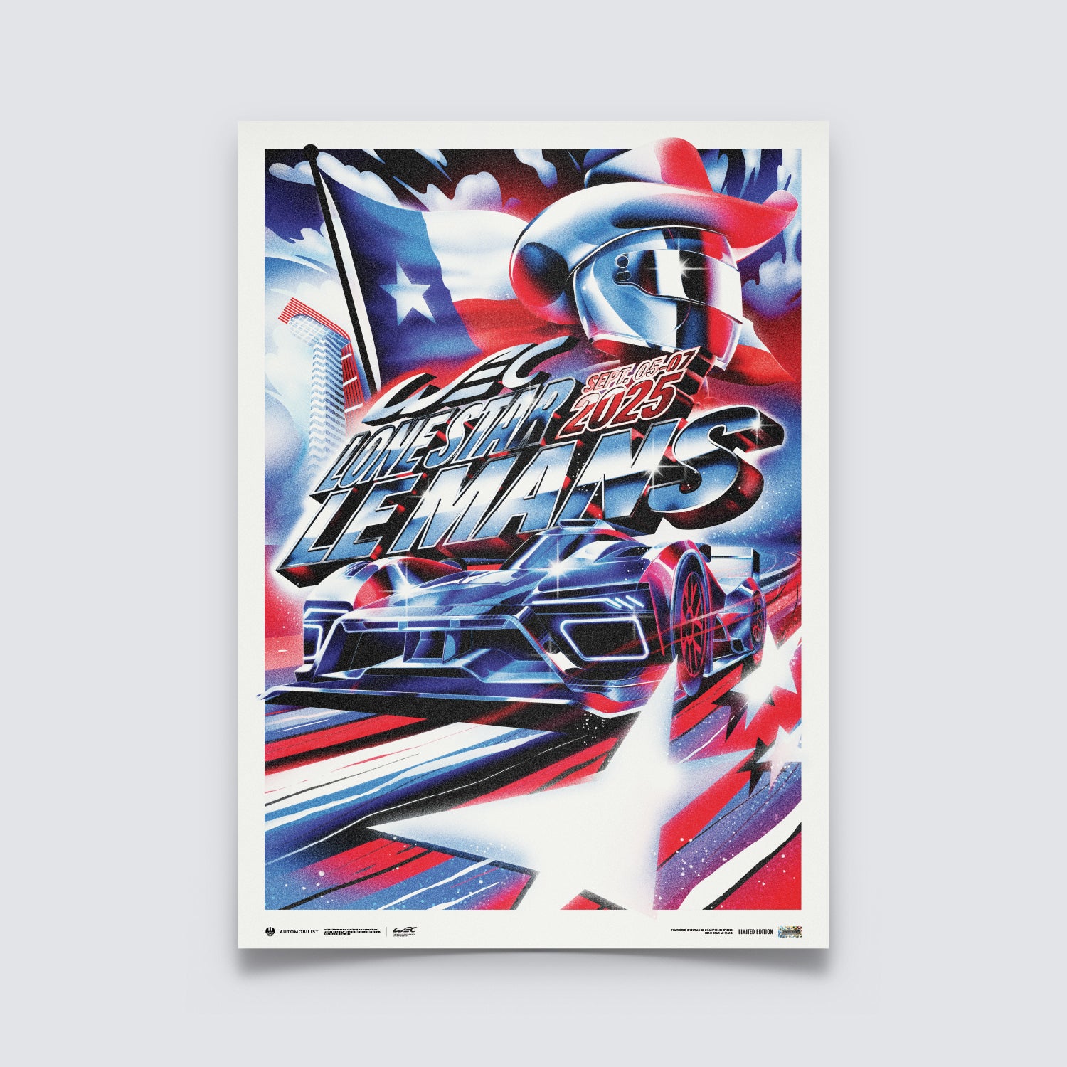 FIA WEC 2025 | Lone Star Le Mans | Limited Edition Official Event Poster
