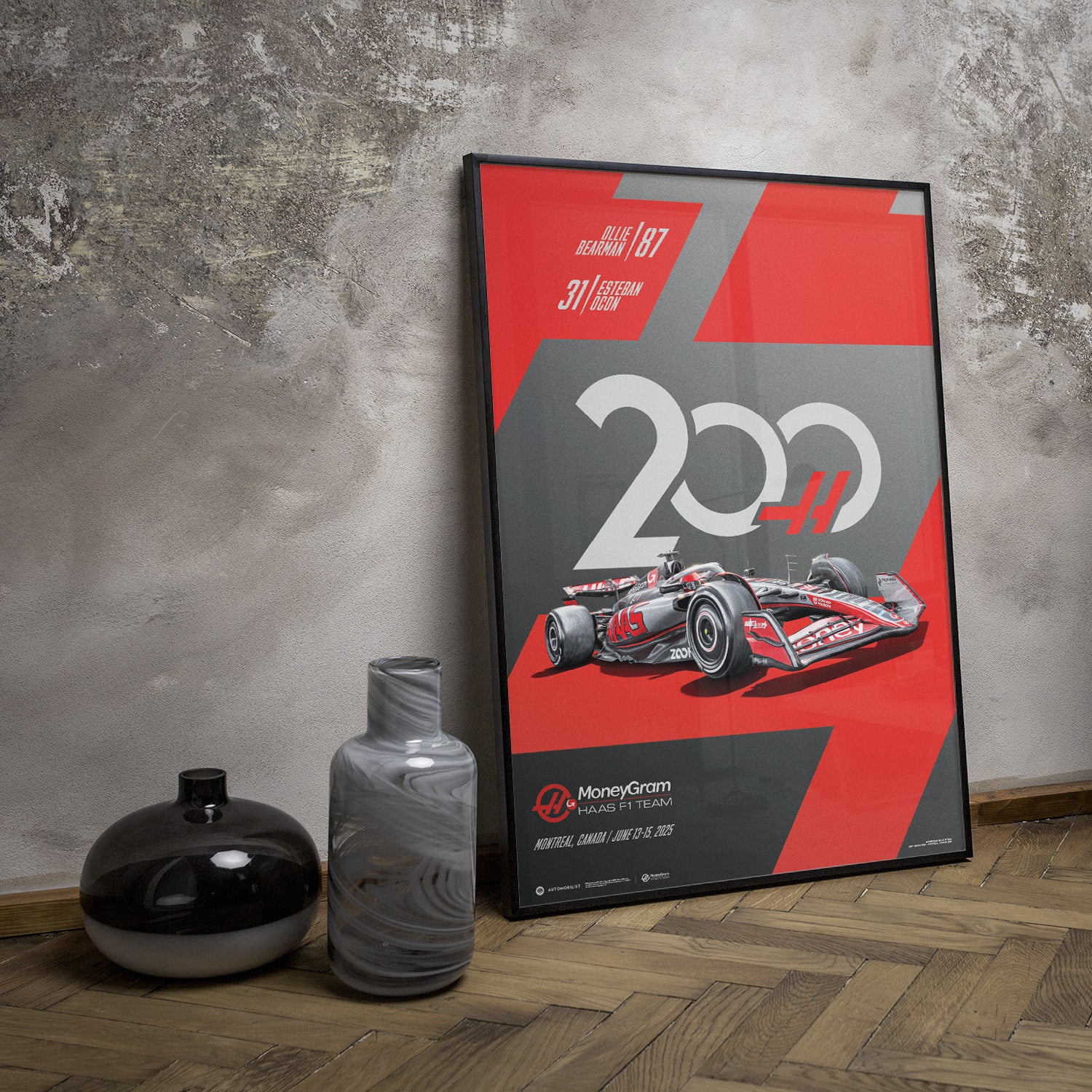 MoneyGram Haas F1® Team 200th Grand Prix™ | Montreal 2025 | Official Poster