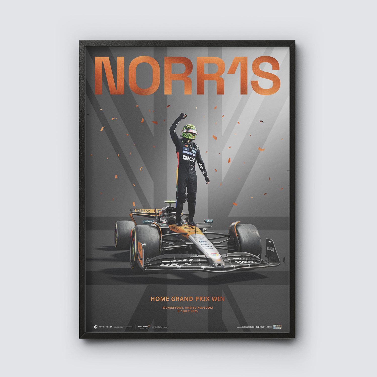 Lando Norris | Home Grand Prix Win | Silverstone 2025 | Exclusive Poster