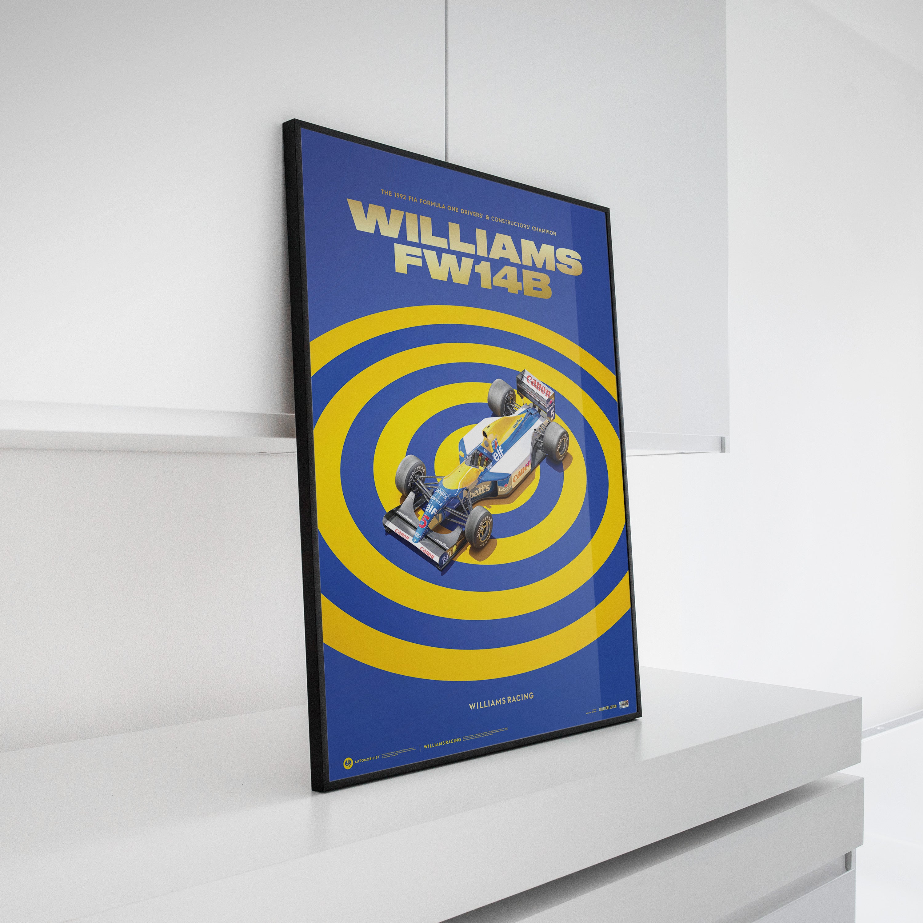 Williams FW14B | 1992 F1® World Champion | Limited Edition Poster