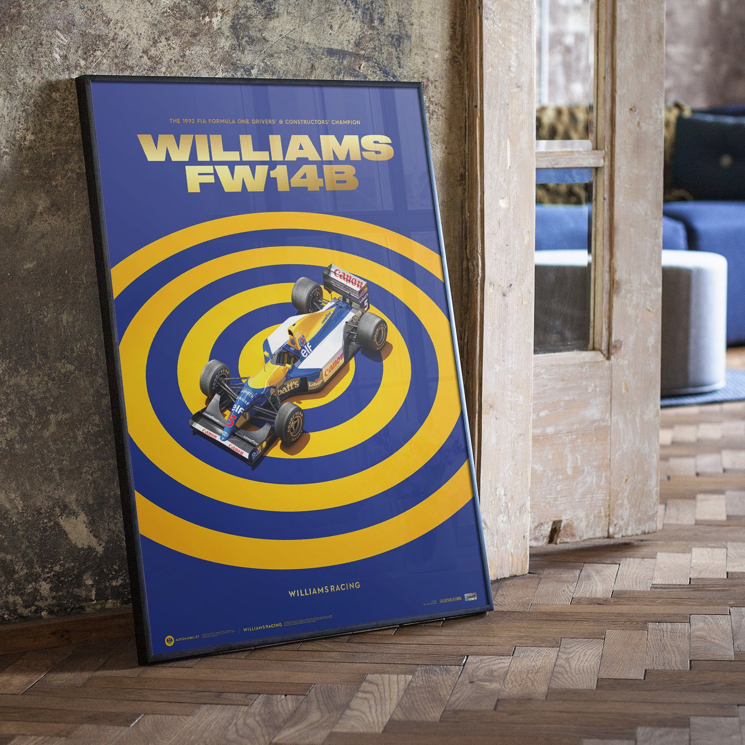 Williams FW14B | 1992 F1® World Champion | Limited Edition Poster
