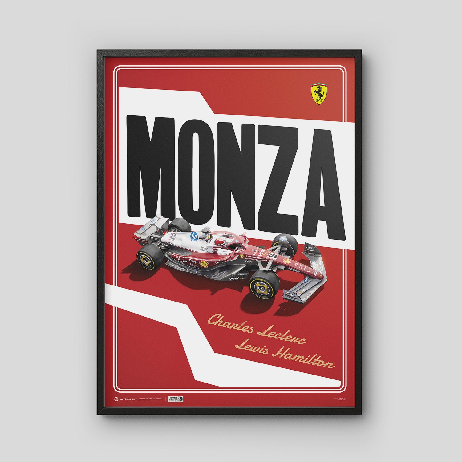 Scuderia Ferrari HP - SF-25 Monza special livery 2025 | Official Poster