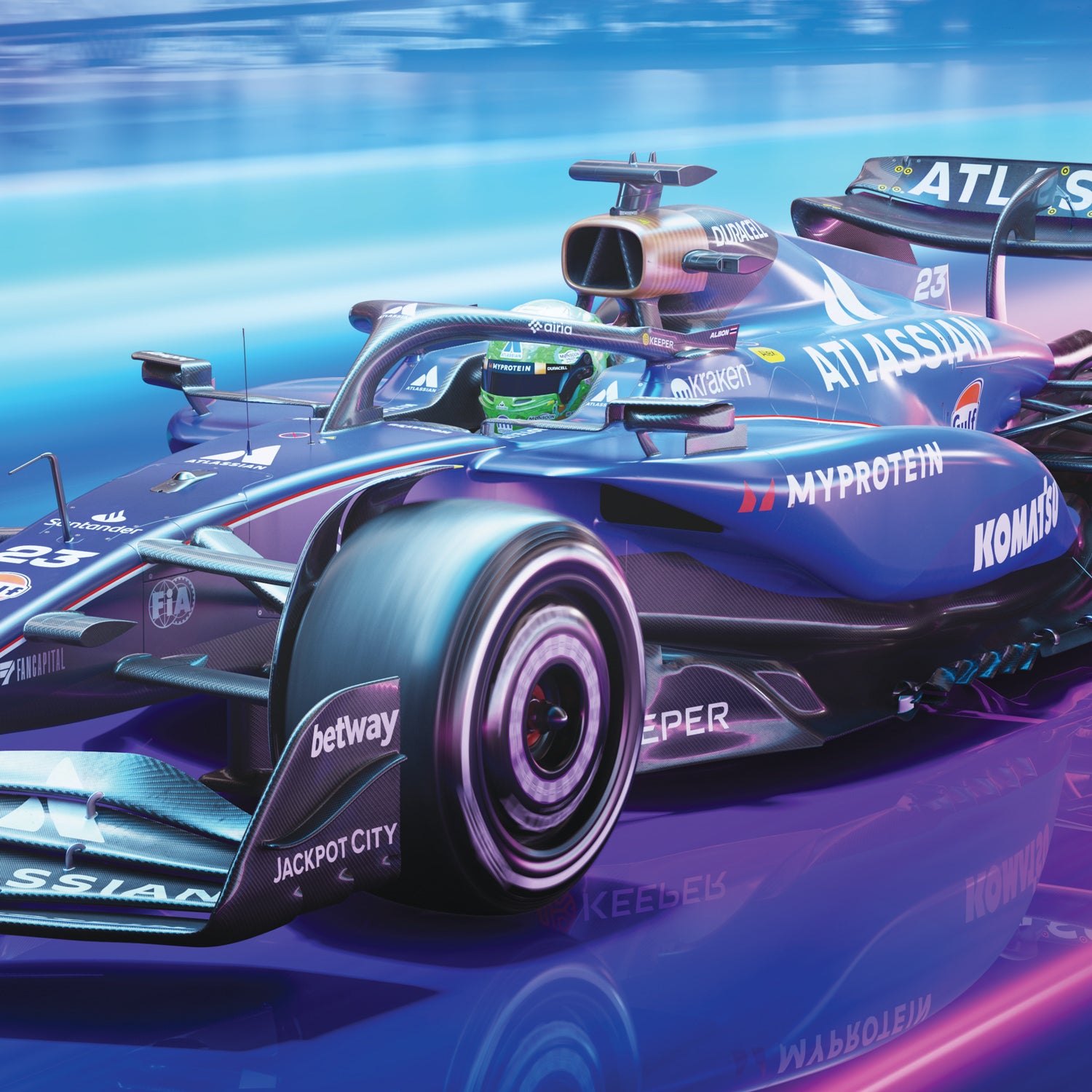 Atlassian Williams Racing | FORMULA 1 SINGAPORE GRAND PRIX 2025 | Official Poster