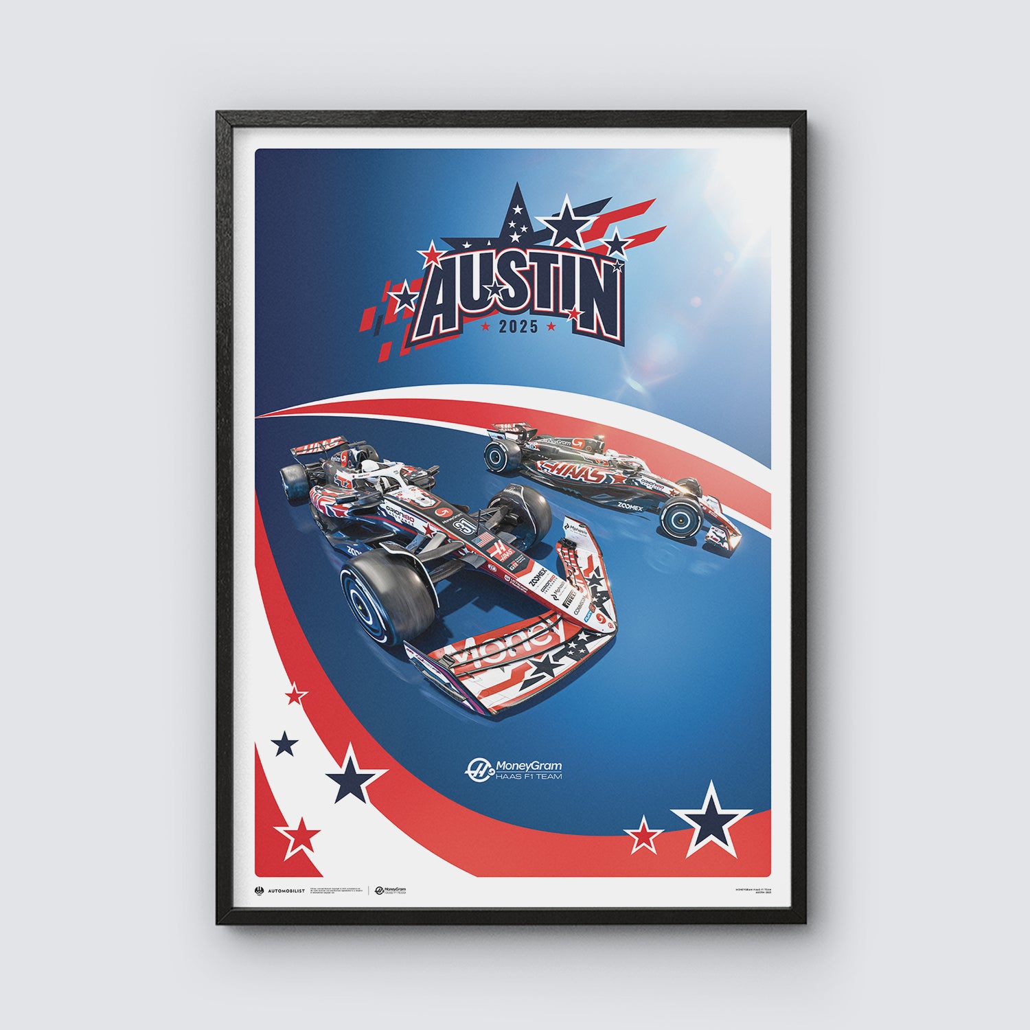 MoneyGram Haas F1® Team | Austin 2025 ! Official Poster | Automobilist