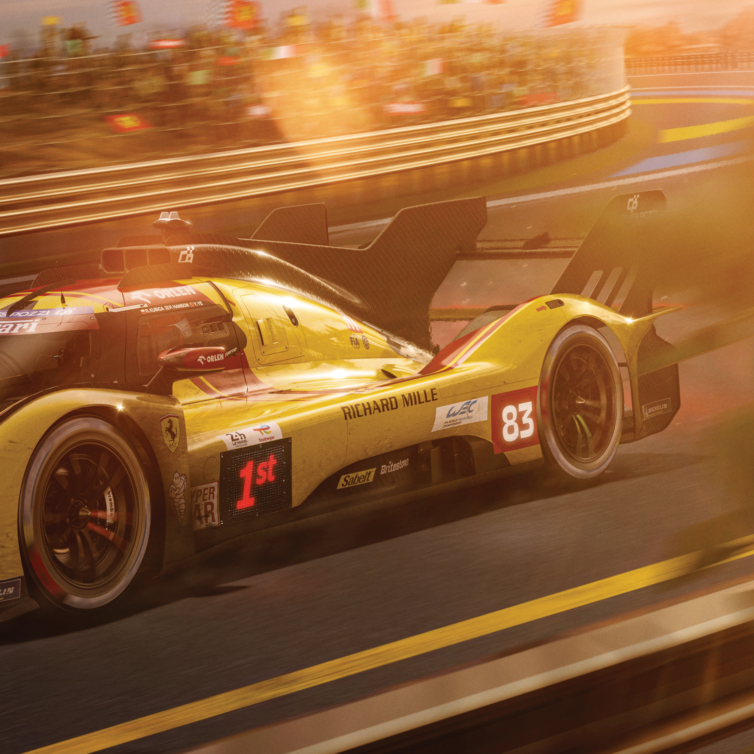 Ferrari 499P AF Corse | 24 Heures du Mans 2025 Winner | Official Poster