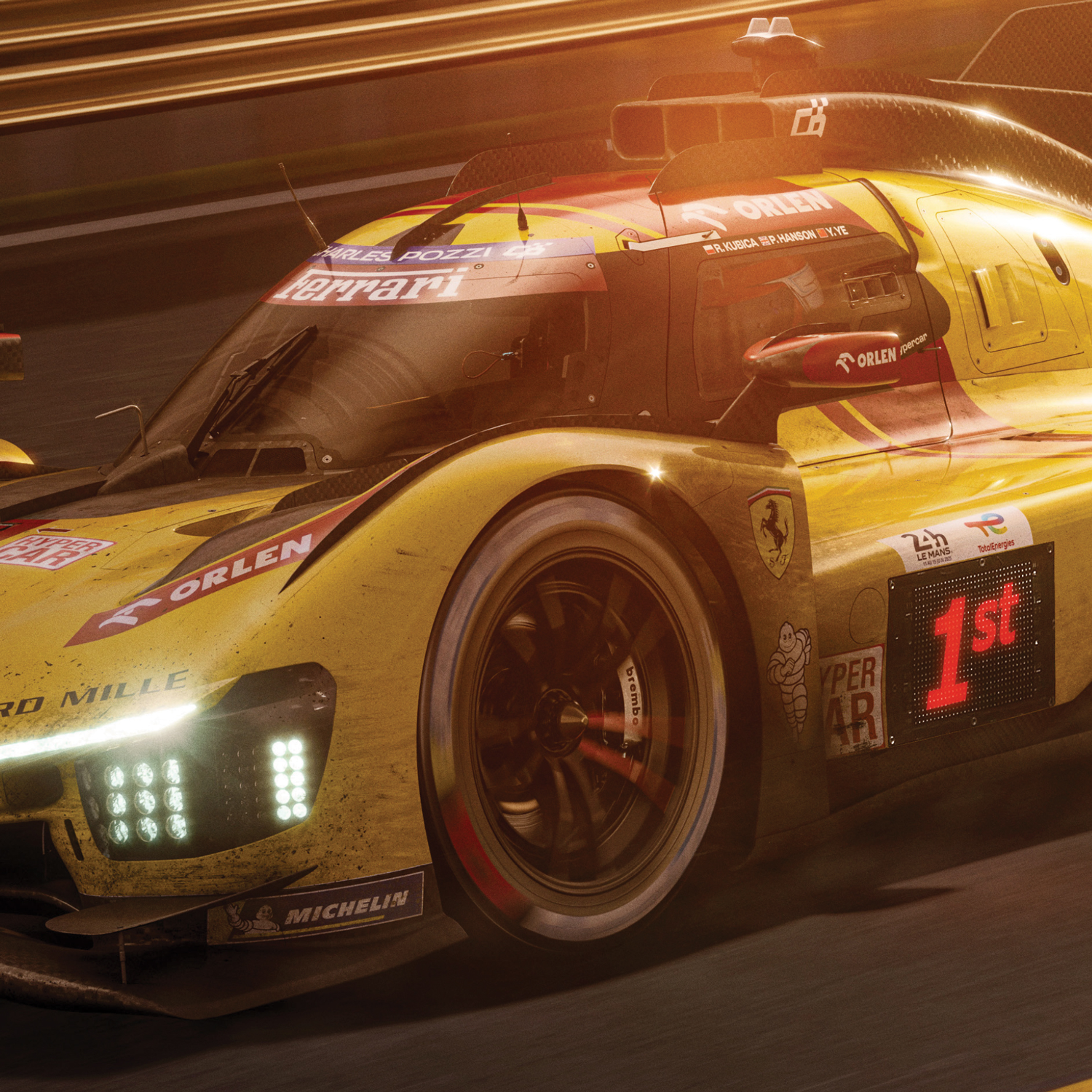 Ferrari 499P AF Corse | 24 Heures du Mans 2025 Winner | Official Poster