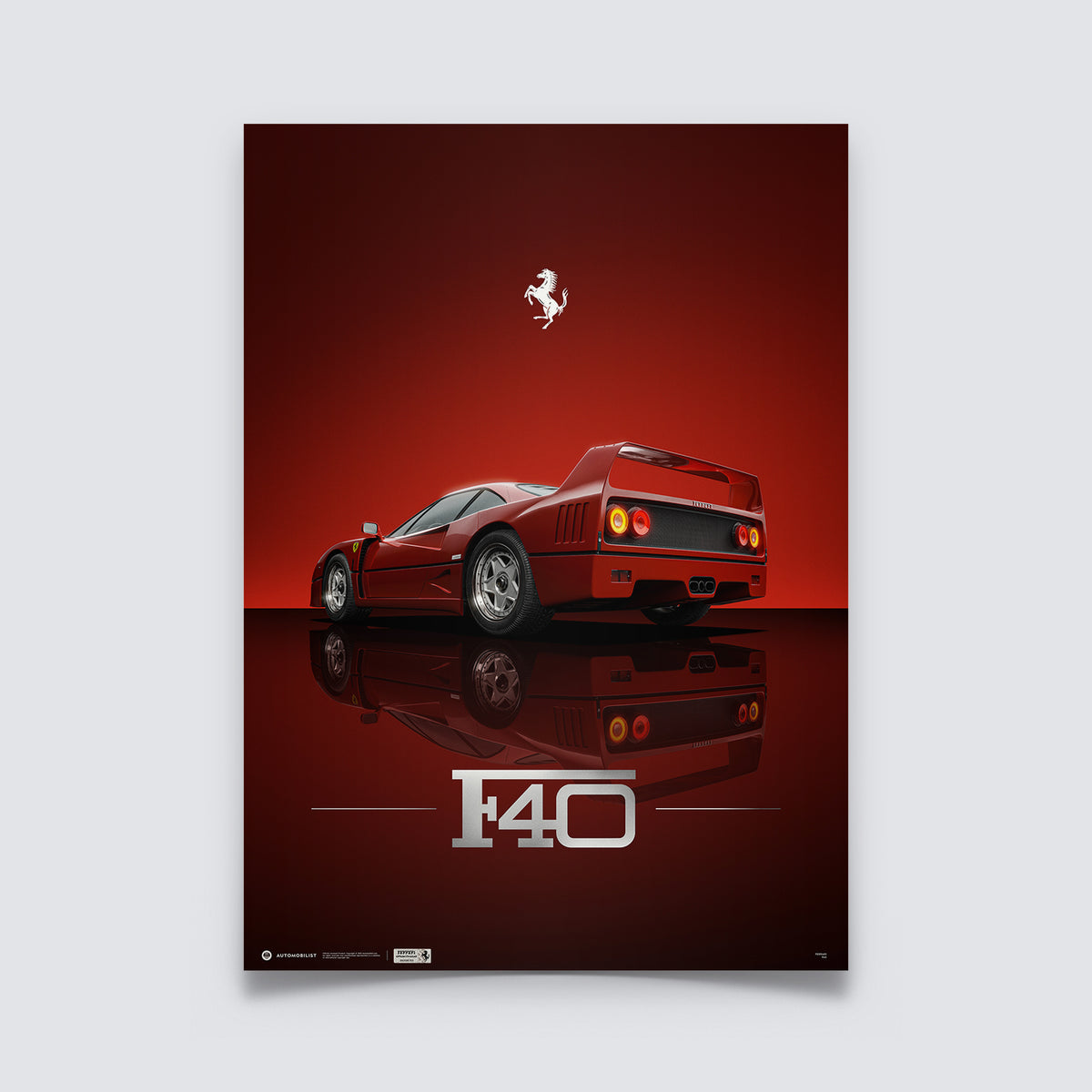 Ferrari F40 | Icon of an Era | Official Poster | Automobilist