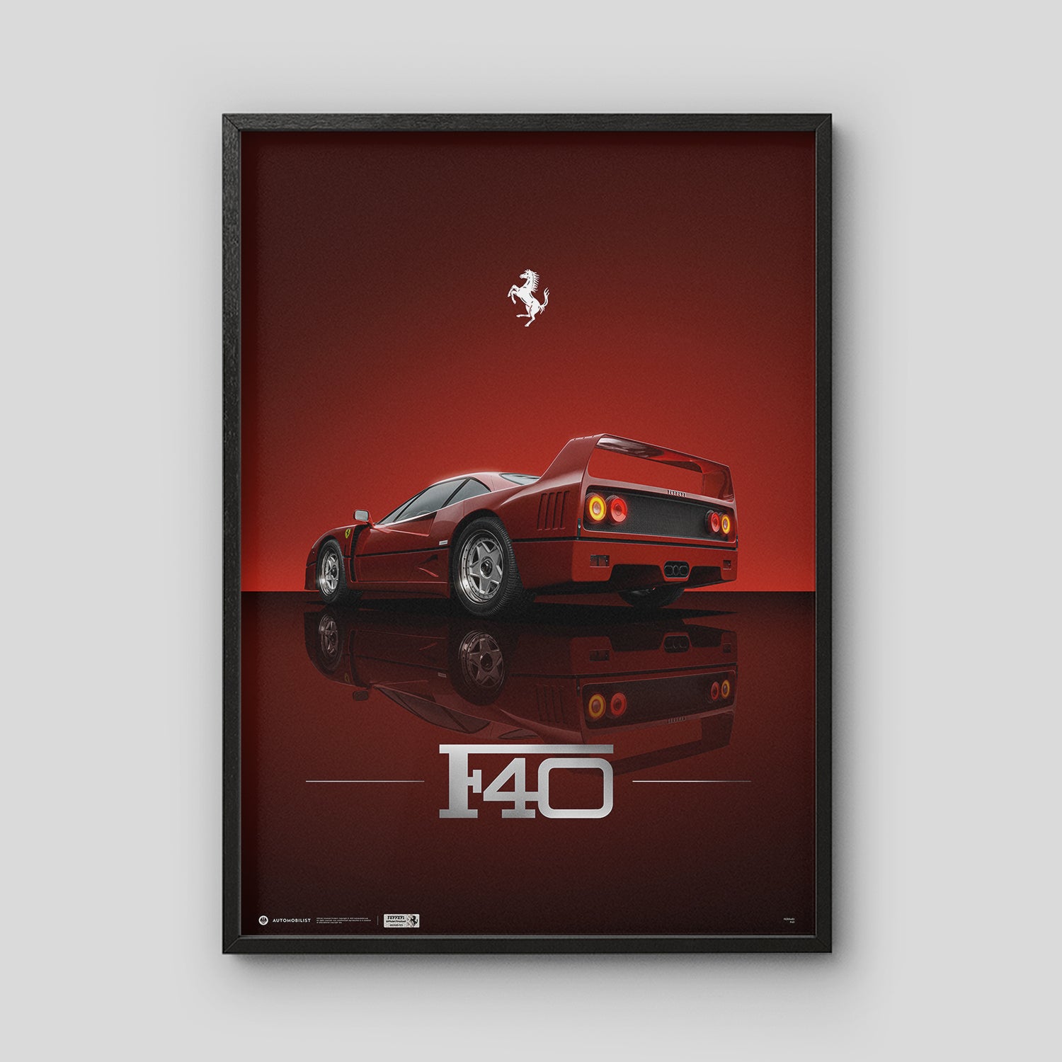 Ferrari F40 | Icon of an Era | Official Poster | Automobilist