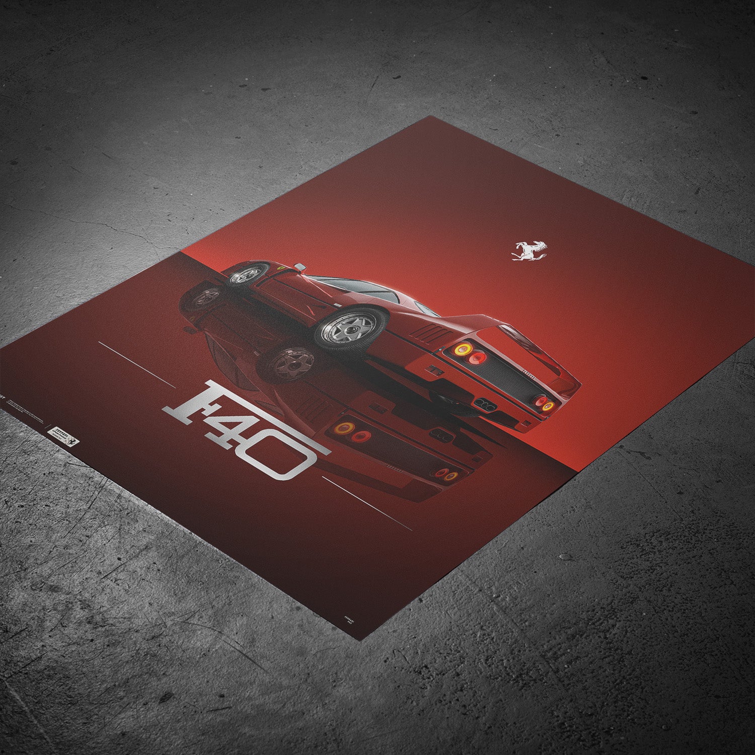 Ferrari F40 | Icon of an Era | Official Poster | Automobilist