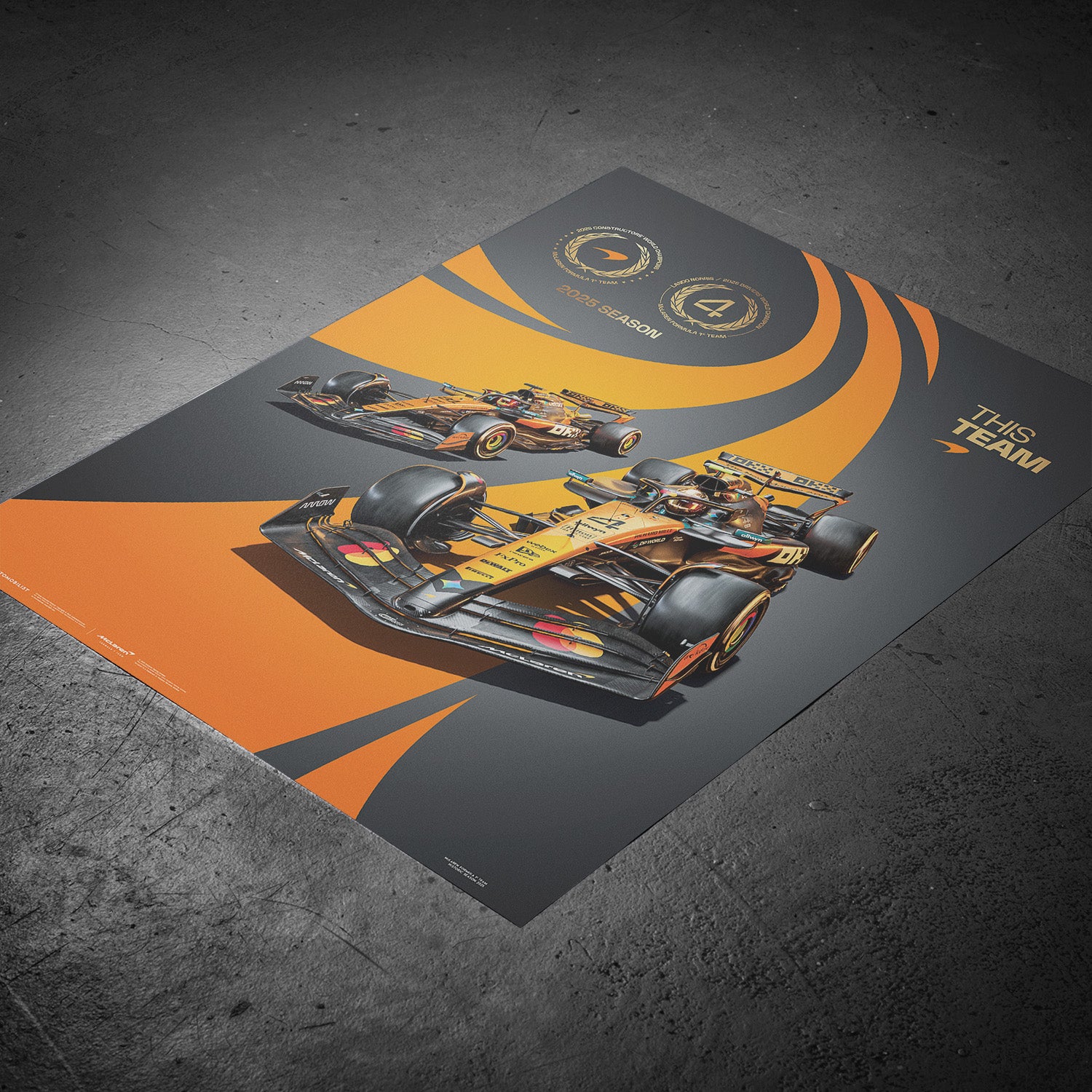McLaren Formula 1® Team | 2025 Double Crown | Official Poster