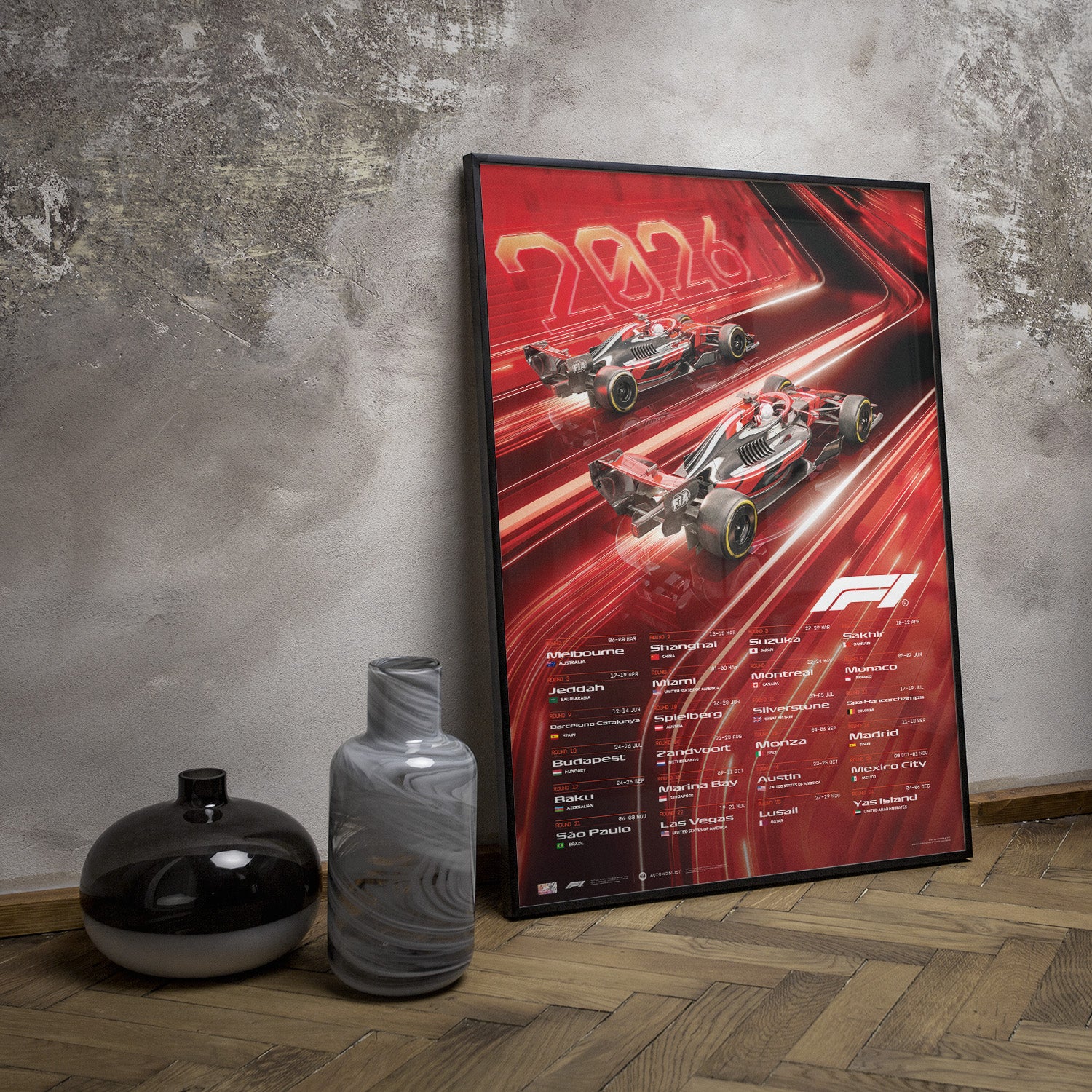 Formula 1® | Calendar Poster | 2026