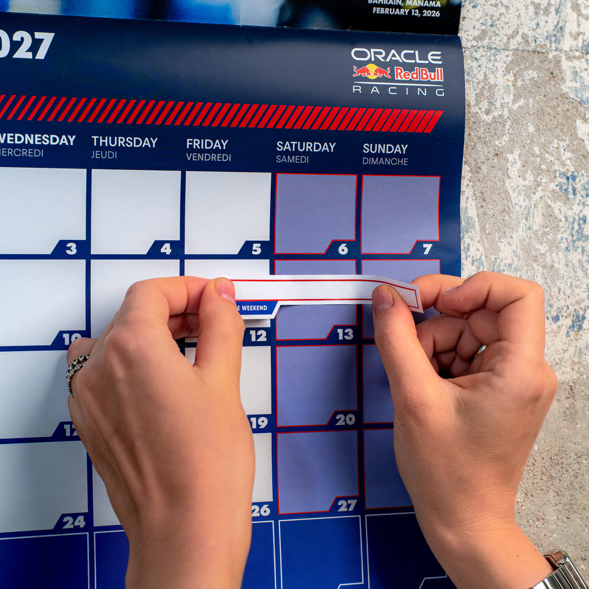 Oracle Red Bull Racing - Official Calendar - 2027