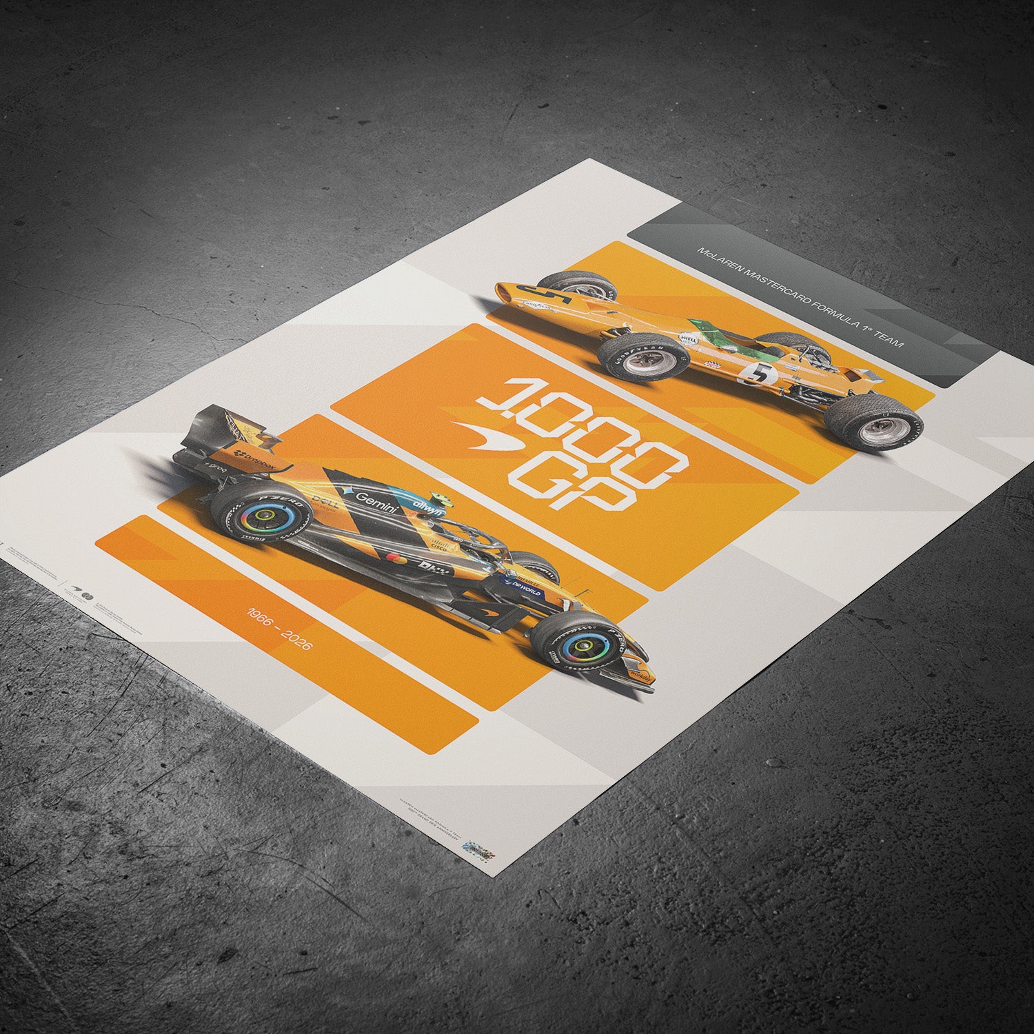 McLaren Mastercard Formula 1® Team | 1000 GP | Official Poster