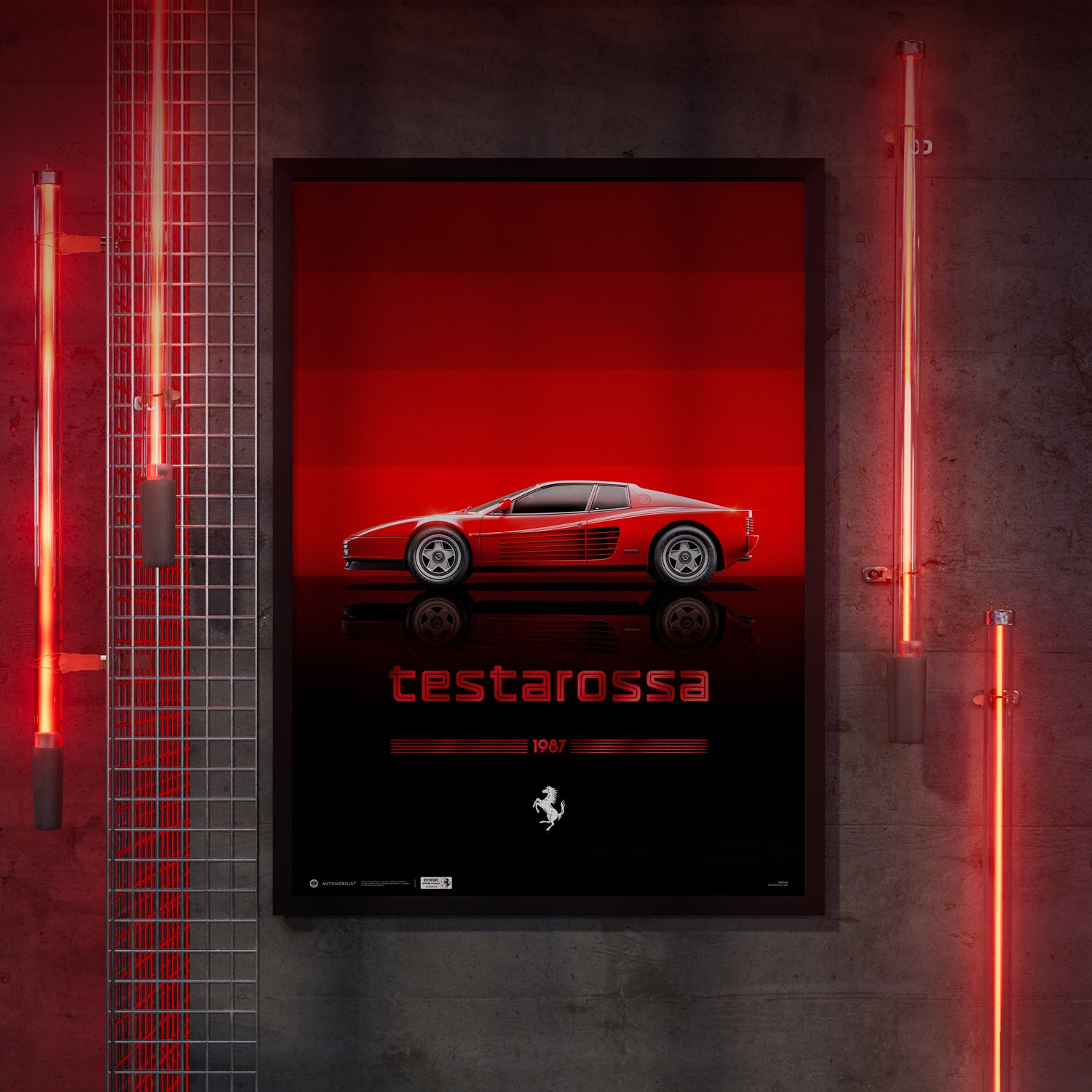 Ferrari Testarossa 1987 | Icon of Audacity | Official Poster