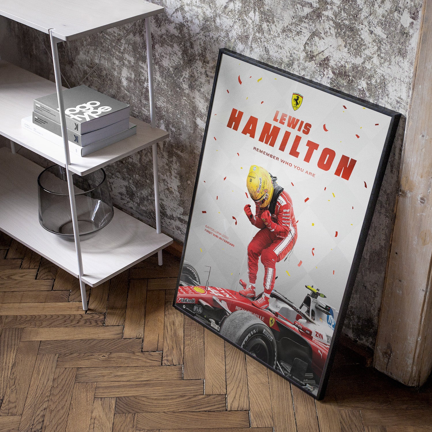 Scuderia Ferrari HP | Lewis Hamilton | Barcelona 2026 Victory | Exclusive Poster