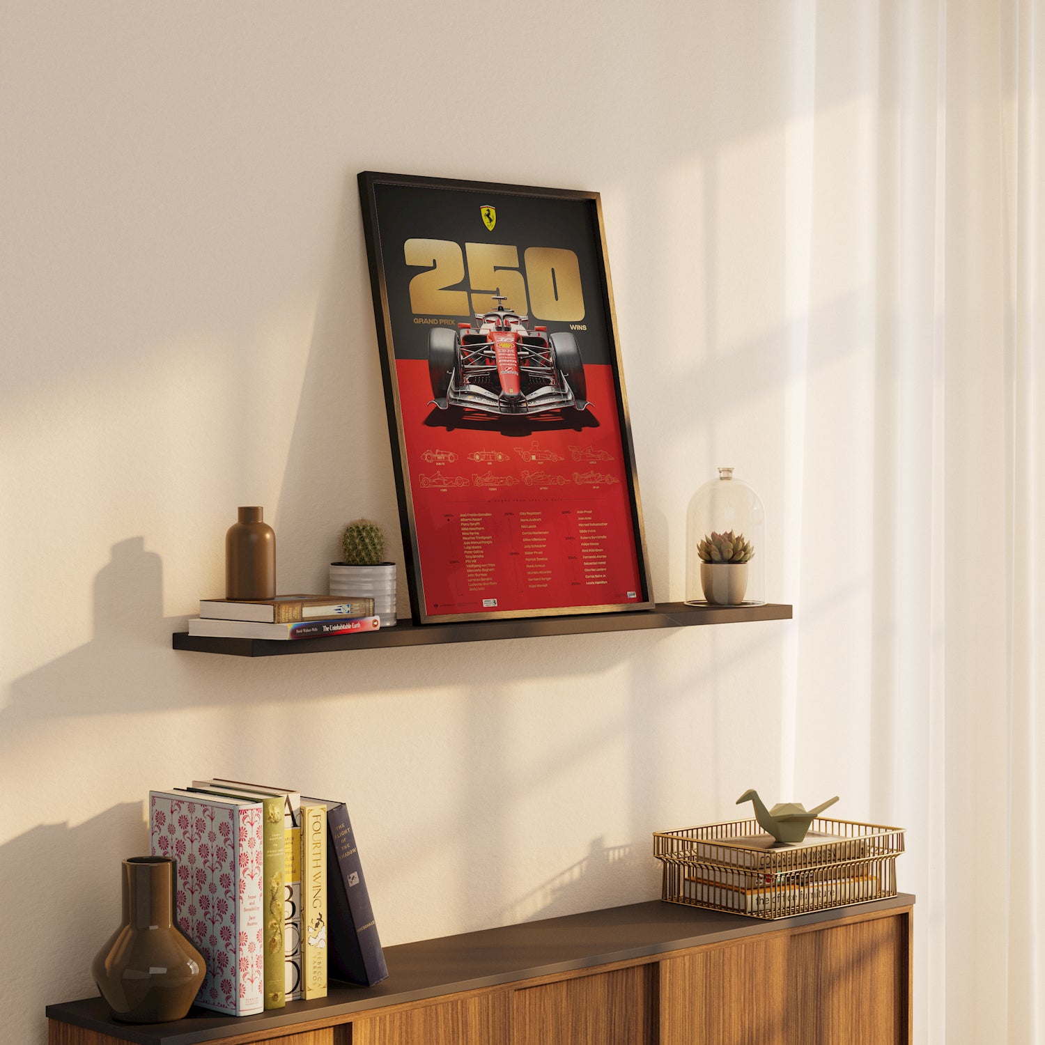 Scuderia Ferrari HP | 250 Grand Prix Wins | Official Poster (TRACKSIDE)