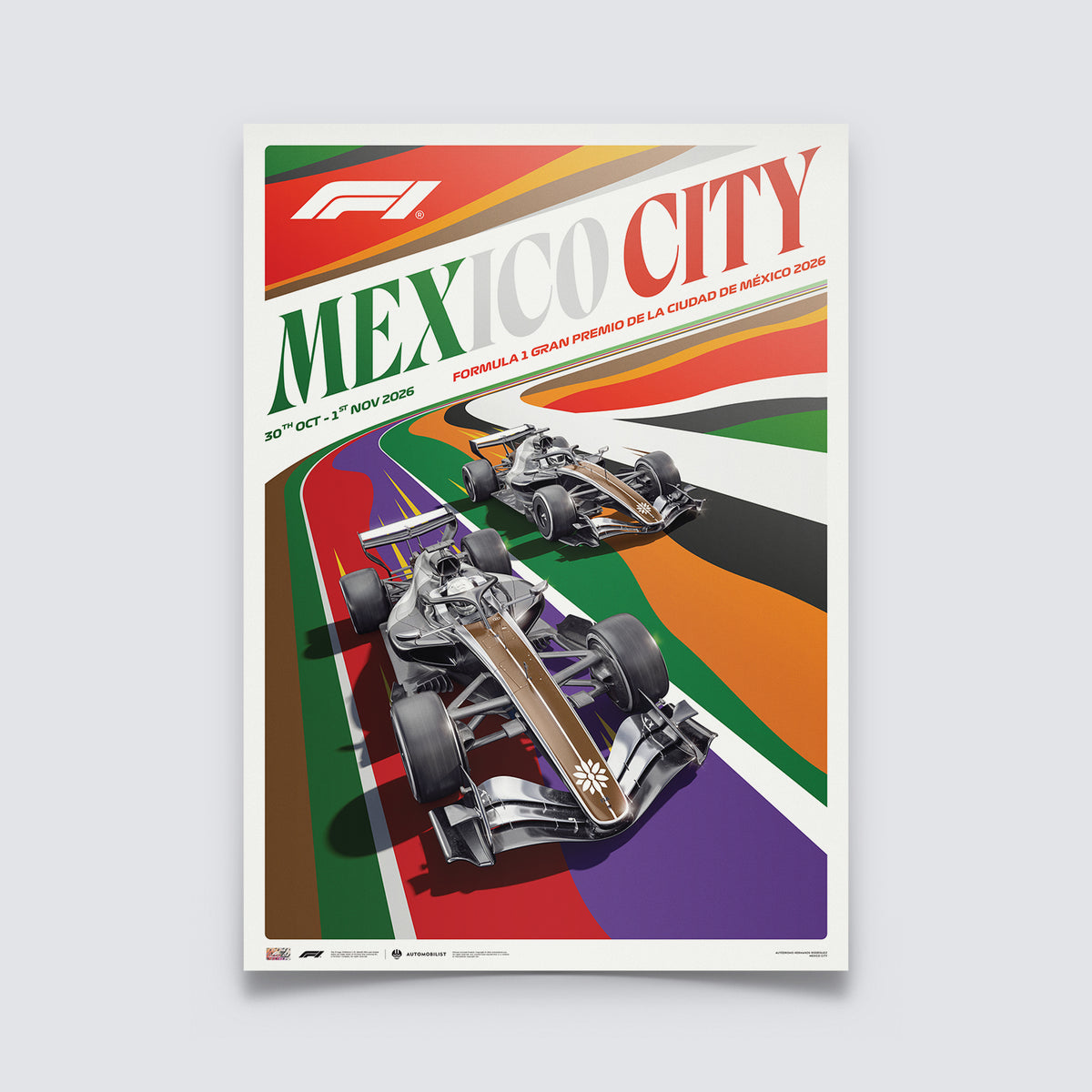 FORMULA 1 GRAN PREMIO DE LA CIUDAD DE MÉXICO 2026 | Official Event Poster