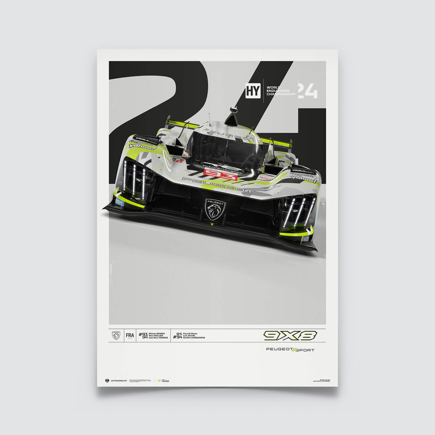 Peugeot 9X8 | 2024 World Endurance Championship | Peugeot Poster