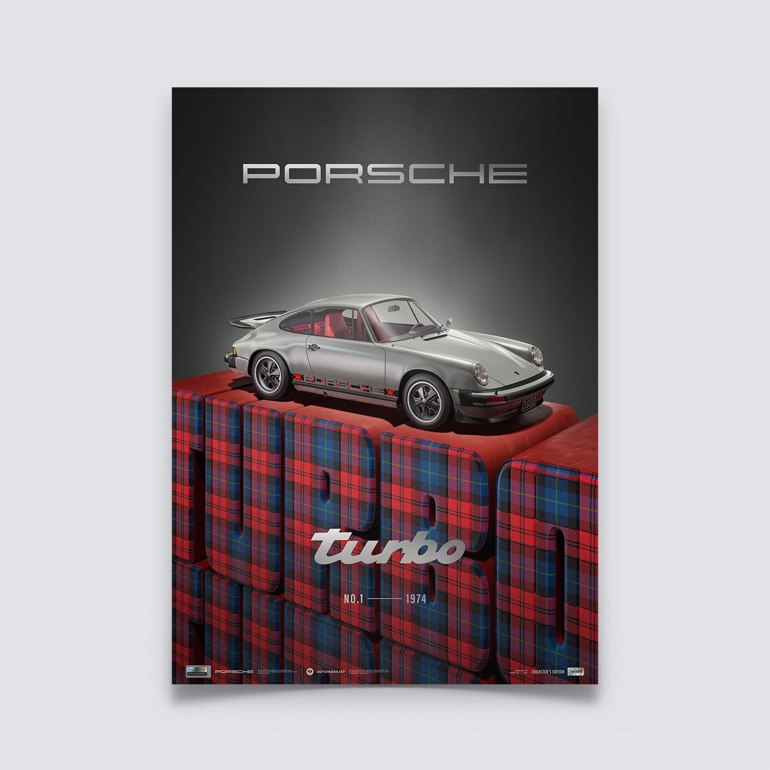 Porsche 911 Turbo No. 1 - 1974 | Porsche History Series | Limited Edition Poster