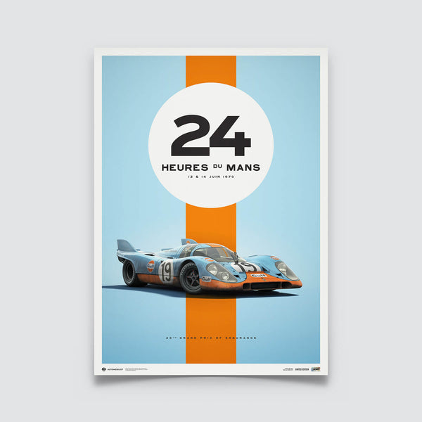 Porsche 917 | Gulf | 24h Heures du Mans Poster