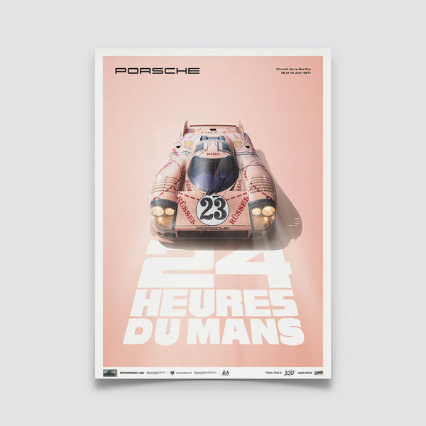 Porsche 917/20 | 1971 Pink Pig | 24h Heures du Mans Poster