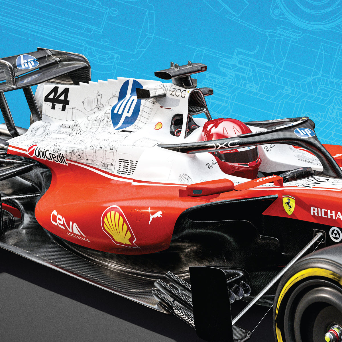 Scuderia Ferrari HP | Austin 2026 | Special Livery | Official Poster 