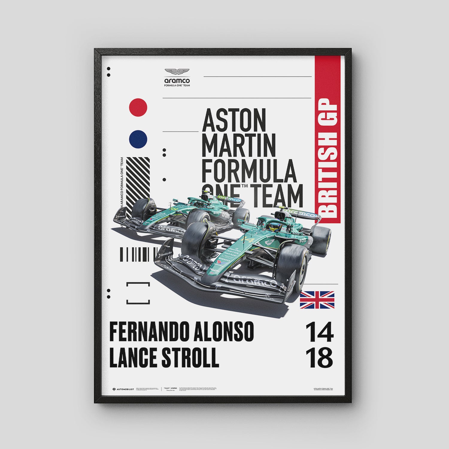 Aston Martin Aramco Formula One™ Team – Silverstone 2025 | Official Poster