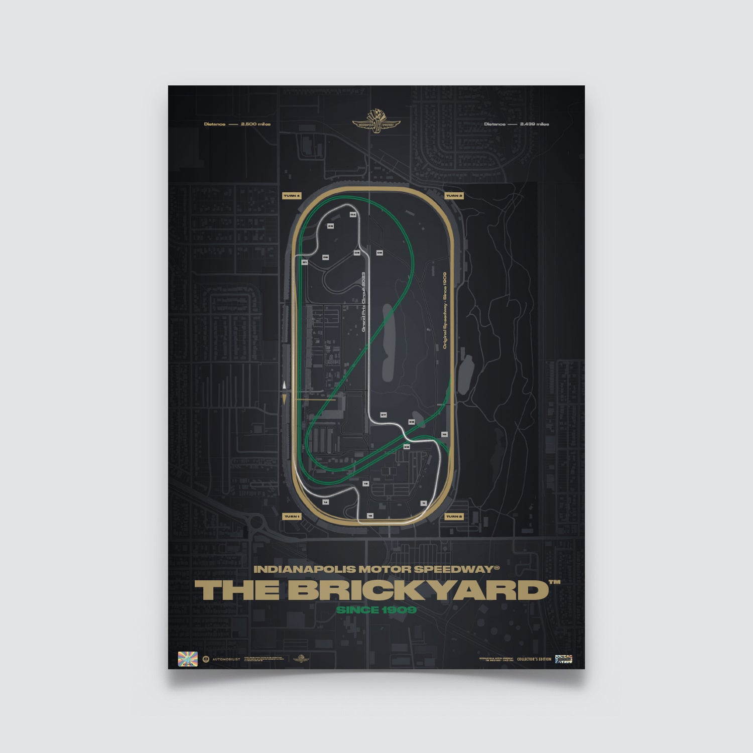 Indianapolis Motor Speedway® | The Brickyard™ | Collector's Edition Poster