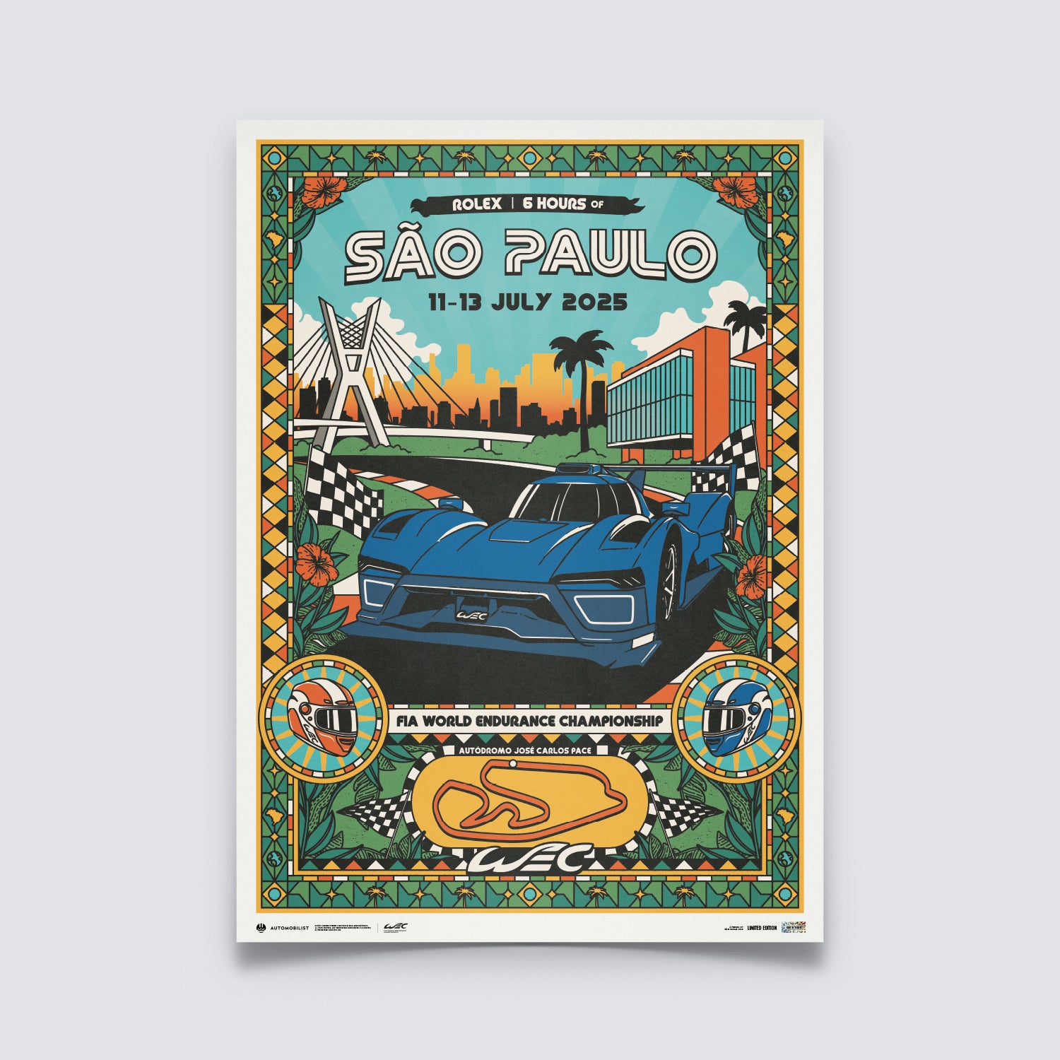 FIA WEC 2025 | 6 Hours of São Paulo | Official Event Poster