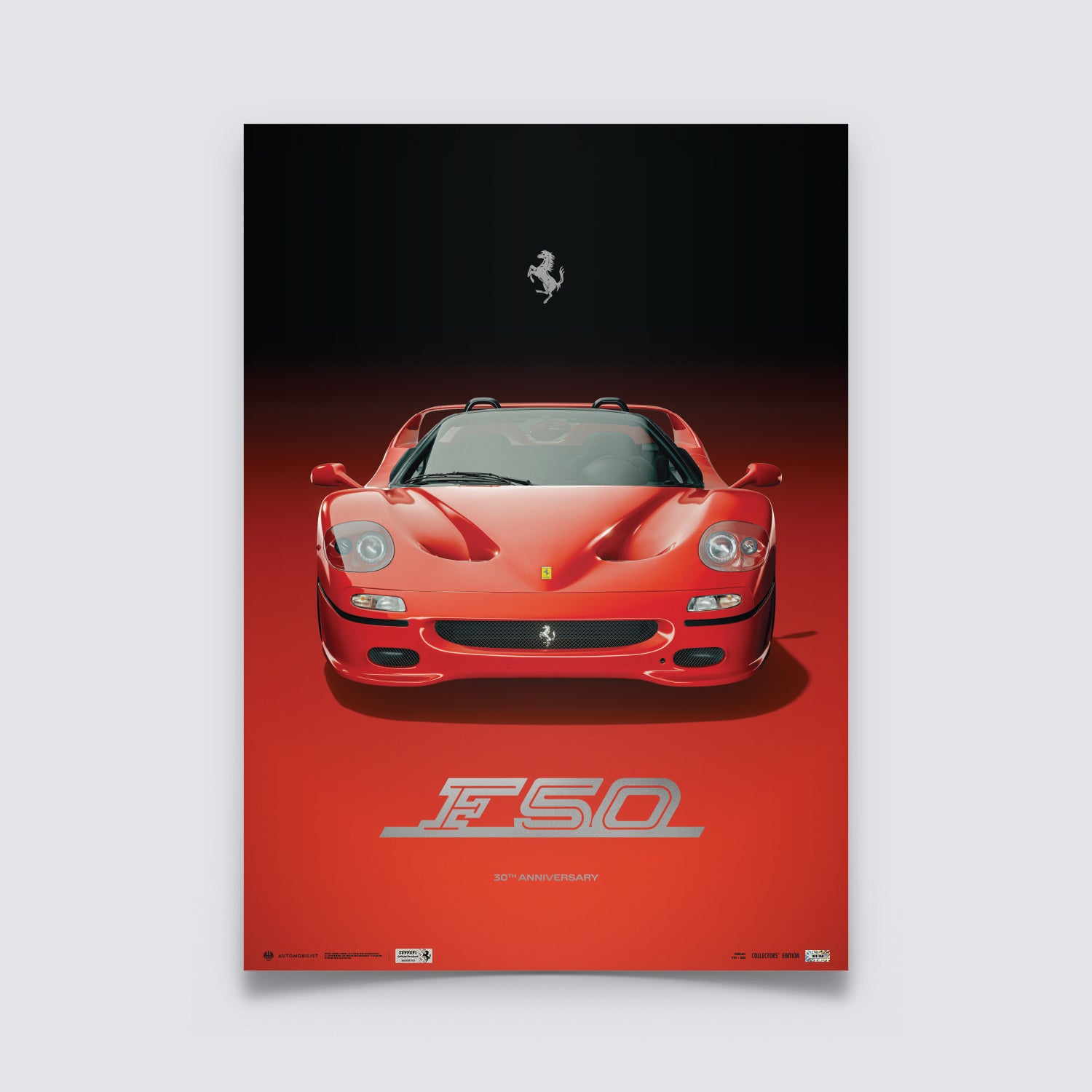 Ferrari F50 Rosso Corsa– 30th Anniversary Limited Edition | Official Poster