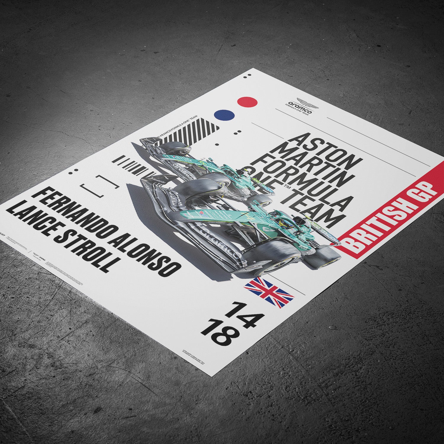 Aston Martin Aramco Formula One™ Team – Silverstone 2025 | Official Poster