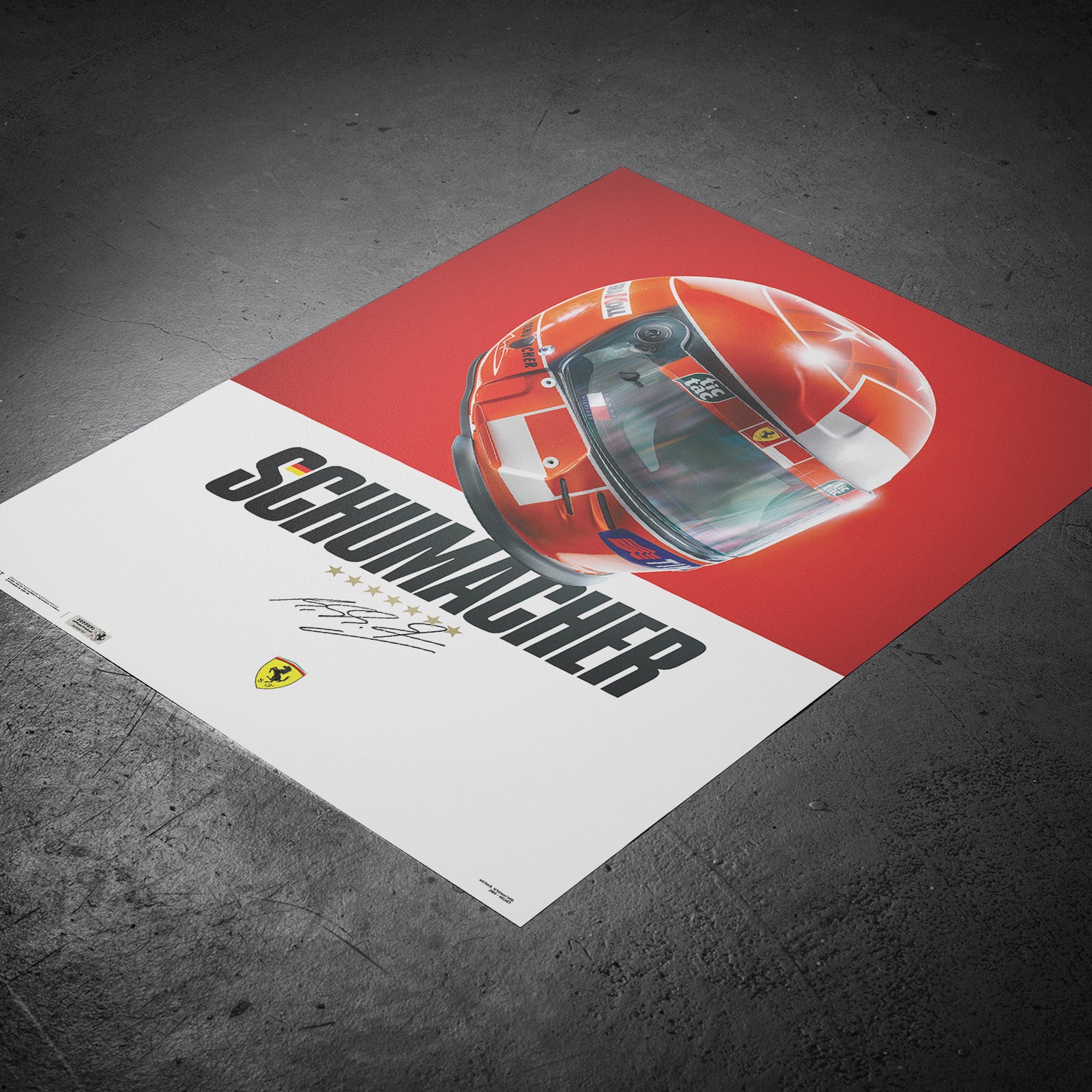 Ferrari F1-2000 | Michael Schumacher Helmet | Poster