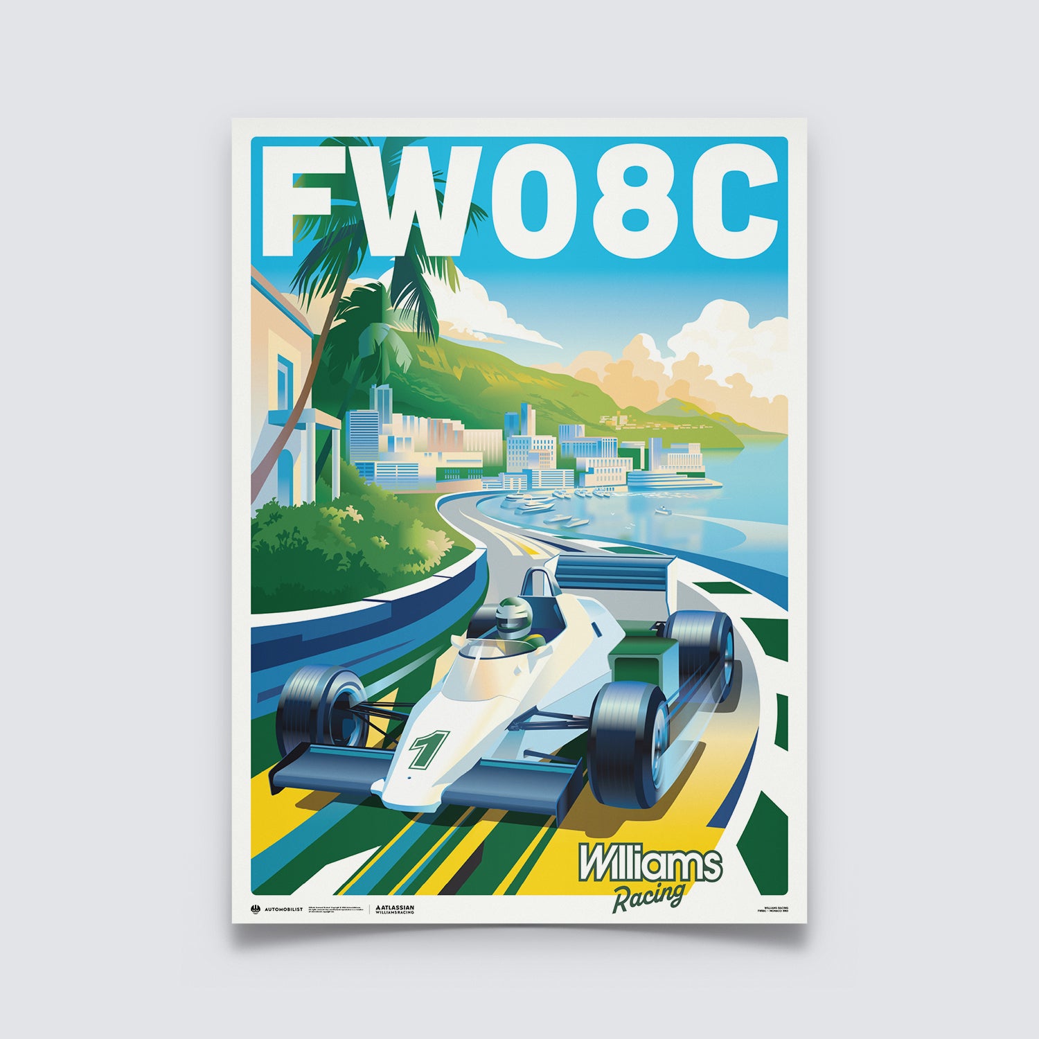 F1 パンフレット Williams Racing FW08C | Monaco 1983 | Riviera Racer | Automobilist